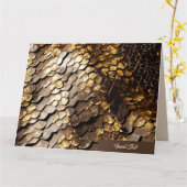 Carte Chic coulissant (Fleur jaune)