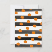 Carte Chic Coutume tendance "Happy Halloween" Photo de f (Dos)