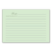 Carte Chic Damask & Stripe Recette (Dos)