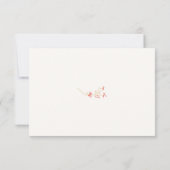 Carte Chic Fleur sauvage Mariage Site Web QR Code Info C (Dos)