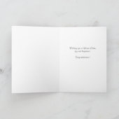 Carte Chic Fleurs Roses Félicitations Mariage (Intérieur)