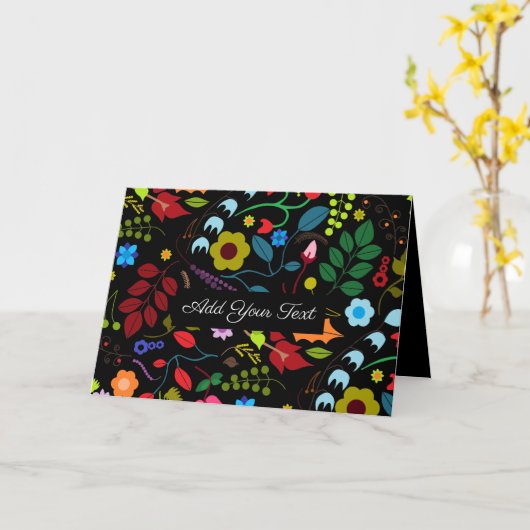 Carte Chic Floral (Fleur jaune)