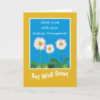 Carte Chic Get Well, Transplantation de rein, marg