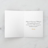 Carte Chic Gold Heart 50e anniversaire de Mariage (Intérieur)