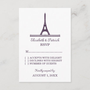 Carte Chic Intervention Parisienne, Violet