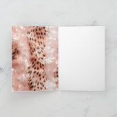 Carte Chic Joli Rose Gold Leopard (Intérieur)