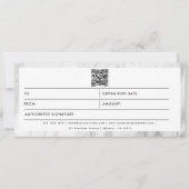 Carte Chic Marble Business Logo QR Code Certificat cadea (Devant)
