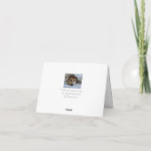 Carte chic mignon akita dans le lit photo de chien d'ori (Dos)