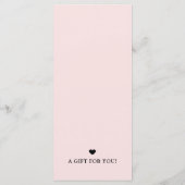 Carte Chic Modern Business Gift Certificate with Logo (Dos)