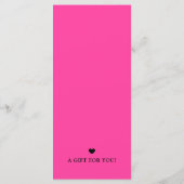 Carte Chic Modern Business Gift Certificate with Logo (Dos)