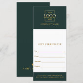 Carte Chic Modern Business Personalized Gift Certificate (Devant / Derrière)