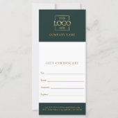 Carte Chic Modern Business Personalized Gift Certificate (Devant)