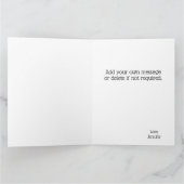 Carte Chic Modern Couple Photo Noir Blanc Anniversaire (Intérieur)