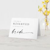 Carte Chic + Moderne Mariage Réservé Siège plié Signal (Fleur jaune)