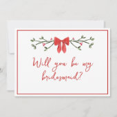 Carte Chic Noël Serez-Vous Ma Proposition De Maître D'Un (Devant)