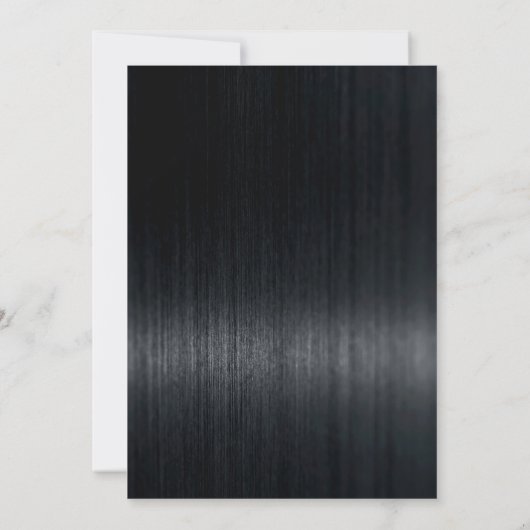 Carte Chic noir rouge parties scintillant gouttes Noël N (Dos)