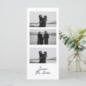 Carte Chic Photo Strip Code QR Mariage Enregistrer la da (Debout devant)