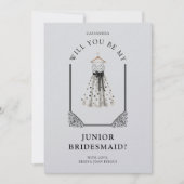 Carte Chic Polka Dots JR Bridesmaid Dress Ornate Dome (Devant)