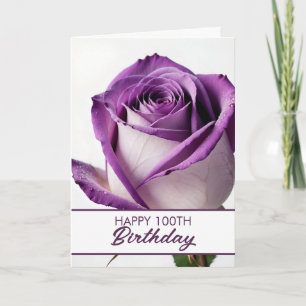 Carte Chic Purple 100e anniversaire