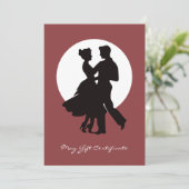 Carte Chic QR Code Services Note Mai Certificat Cadeau (Debout devant)