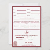 Carte Chic QR Code Services Note Mai Certificat Cadeau (Dos)