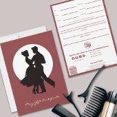 Carte Chic QR Code Services Note Mai Certificat Cadeau