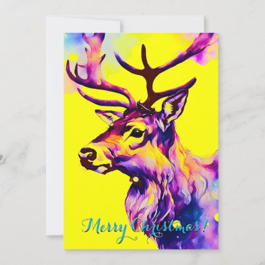 Carte Chic Reindeer Classic Fun Christmas (Devant)