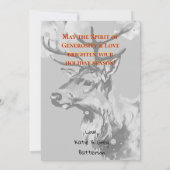 Carte Chic Reindeer Classic Fun Christmas (Dos)