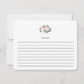 Carte Chic romance | Recette (Dos)