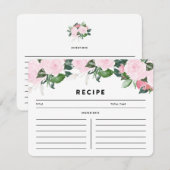 Carte Chic romance | Recette (Devant / Derrière)