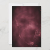 Carte Chic rouge irisé Parties scintillant Noël nouvelle (Dos)