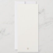 Carte Chic Santorini Grèce Watercolor Mariage Menu (Dos)