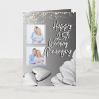Chic Silver 4 Photos 25e anniversaire de Mariage