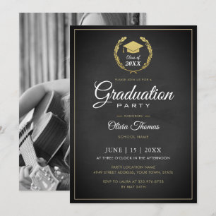 Carte chic simple d'invitation de fête de remise