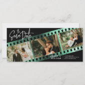 Carte Chic stand photo moderne enregistrer l'invitation  (Devant)