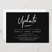 Carte Chic Strokes Editable Color Mariage Update C (Devant / Derrière)