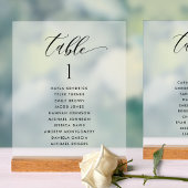 Carte Chic Table Mariage Plan de siège Style Frost