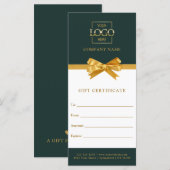 Carte Chic Trendy Business Personalized Gift Certificate (Devant / Derrière)