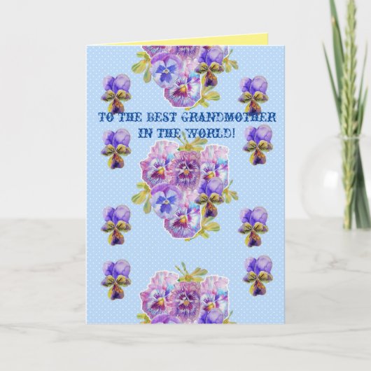 Carte Chic Usé Vous Êtes La Meilleure Grand-Mère (Devant)