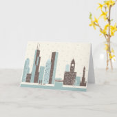 Carte Chicago en hiver (Fleur jaune)