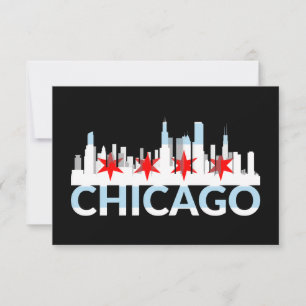 Carte Chicago Illinois Ville Ventée 4 Étoiles Logo Chi T