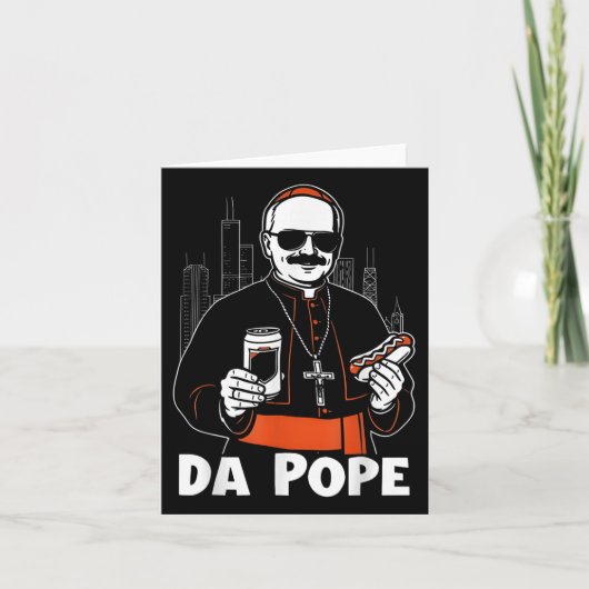 Carte Chicago Pope Leo Xiv Da Pope Blague Meme (Devant)