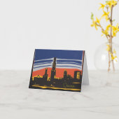 Carte Chicago Skyline (Fleur jaune)