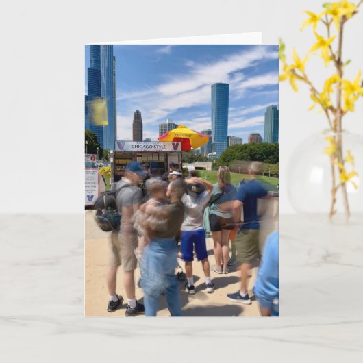 Carte Chicago Style (Fleur jaune)