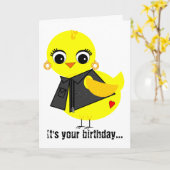 Carte Chick (Fleur jaune)