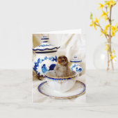 Carte Chick dans une peinture à l'huile d'acajou en tout (Fleur jaune)