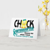 Carte Chick Interrompu 2 Cancer de l'ovaire (Fleur jaune)
