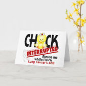 Carte Chick Interrompu 2 Cancer du Poumon (Fleur jaune)