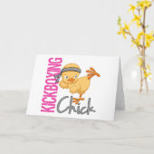 Carte Chick Kickboxing (Fleur jaune)