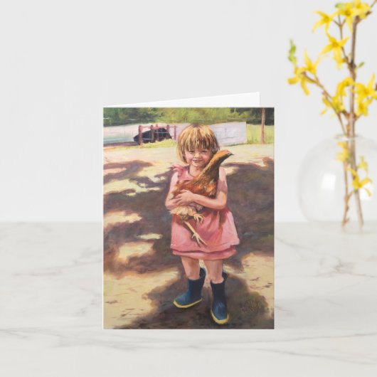 Carte Chick ‘n Bottes (Fleur jaune)